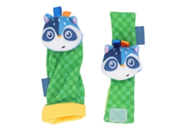 Conjunto de pulsera y calcetines para bebé con sonidos, juguetes para el desarrollo infantil.
