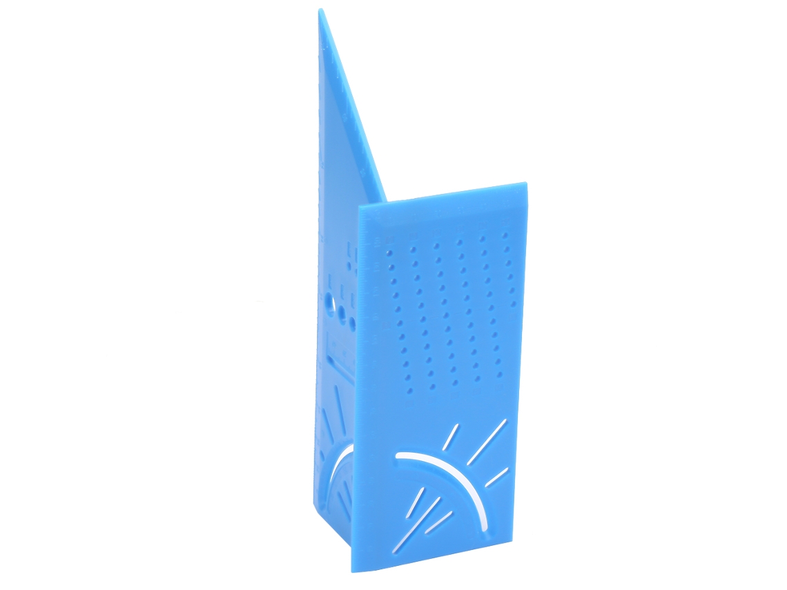 Herramienta De Medición De Ángulos 3d, Regla Escuadra Para Carpinteros (azul)
