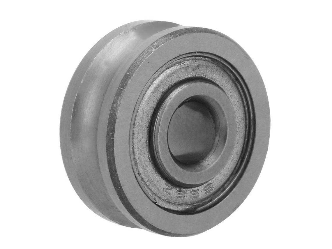 Rolamento de rolos de ranhura profunda LFR50/5-4B-6 selado em aço 5*17*7mm para guia de trilho