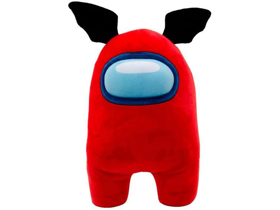 Peluche Among Us Rojo Alas de Murciélago, 30 cm