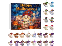 Calendário de Halloween - Pinge Fantasma com 24 dias de feriado | Decoração ornamental em acrílico 2D
