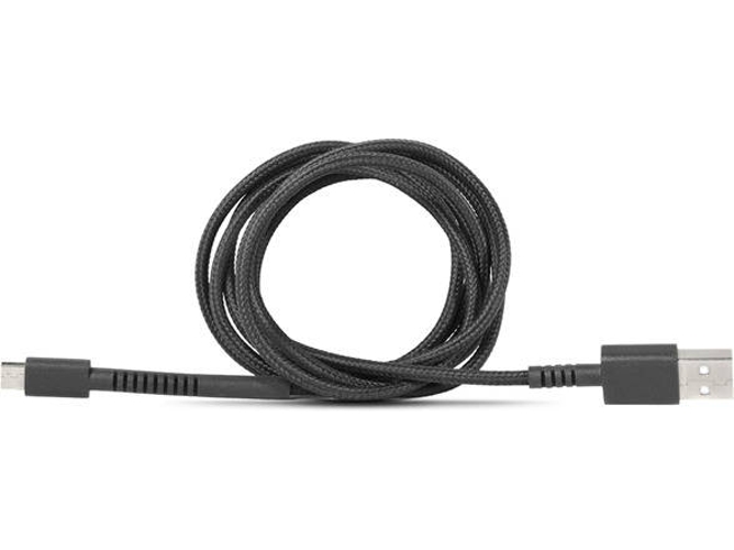 Cable FRESH 'N REBEL Fabriq (USB - MicroUSB - 1.5 m - Negro) — USB - MicroUSB | 1.5 m
