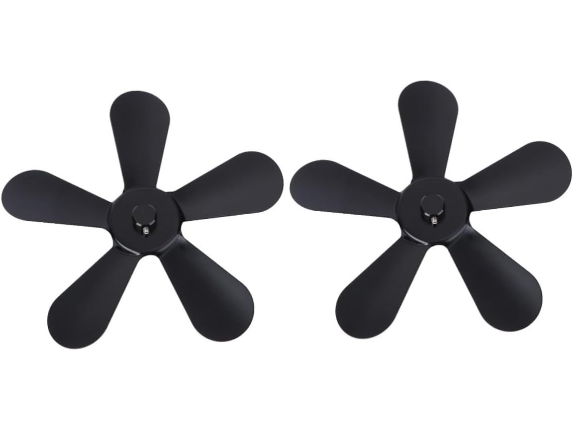 2 Piezas De Aluminio Para Aspas De Ventilador De Estufa De Calor Silenciosas