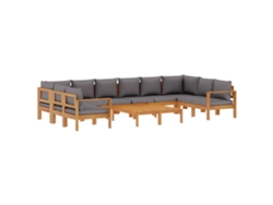 Maison Exclusive - Set De Sofás De Jardín Con Cojines 8 Pzas Madera Maciza Acacia