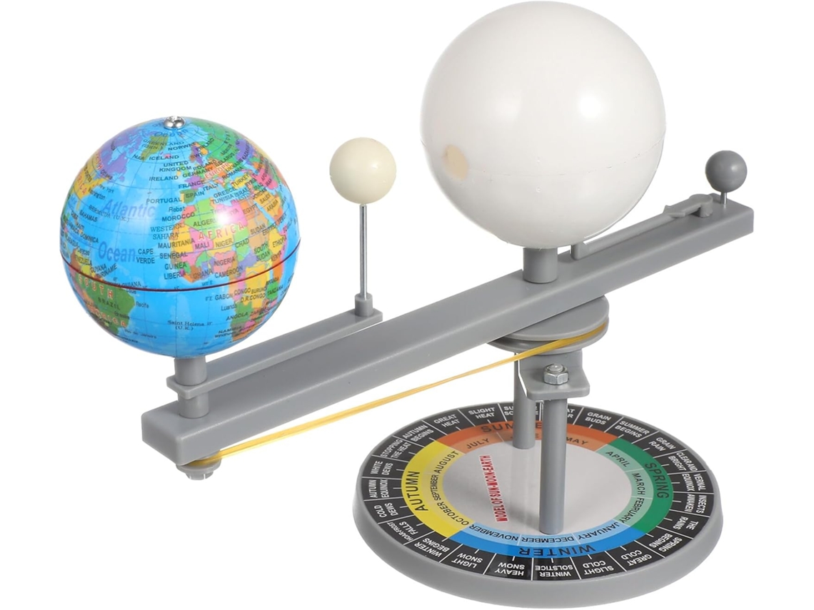 Modelo interactivo del sistema solar para construcción DIY, instrumento astronómico para la observación de la Tierra y la Luna. CHABERLU