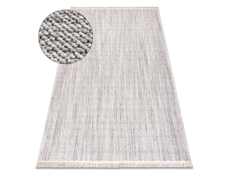 Alfombra DYWANY LUSZCZOW NANO FH93A Melange bucle tejido plano gris