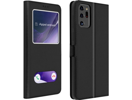 Funda Samsung Galaxy Note 20 Ultra AVIZAR Ventana Doble Negro