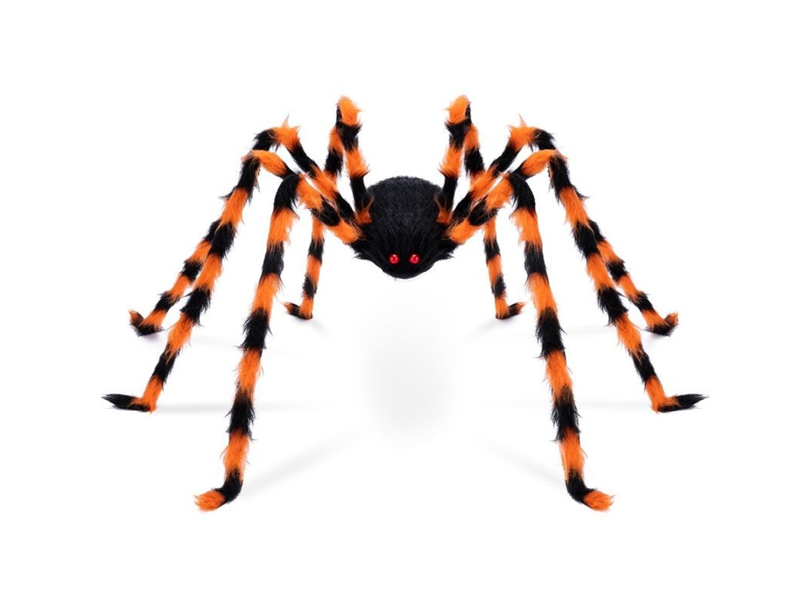 Decoración Gigante De Araña Para Halloween: Araña Falsa Peluda De 127 Cm (50 Pulgadas) Para Uso En Exteriores.