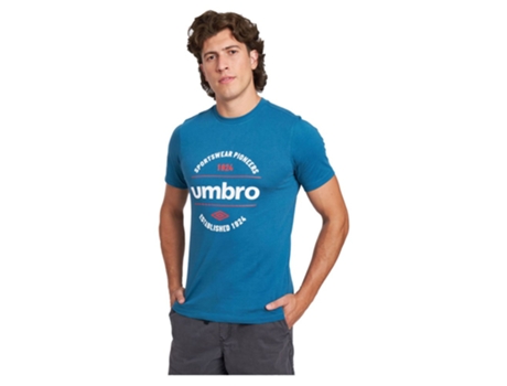Camiseta de Hombre para Fútbol UMBRO Circular Graphic Azul (M)