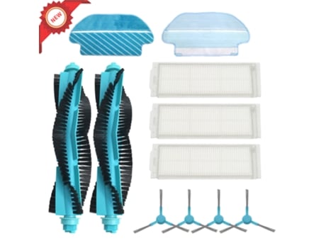 Cepillo de rodillo con filtro Hepa, almohadillas de fregona, paño para aspiradora Cecotec Conga 3290 3490 3690 para Viomi V2 V-Rvclm21B Mijia Styj0...