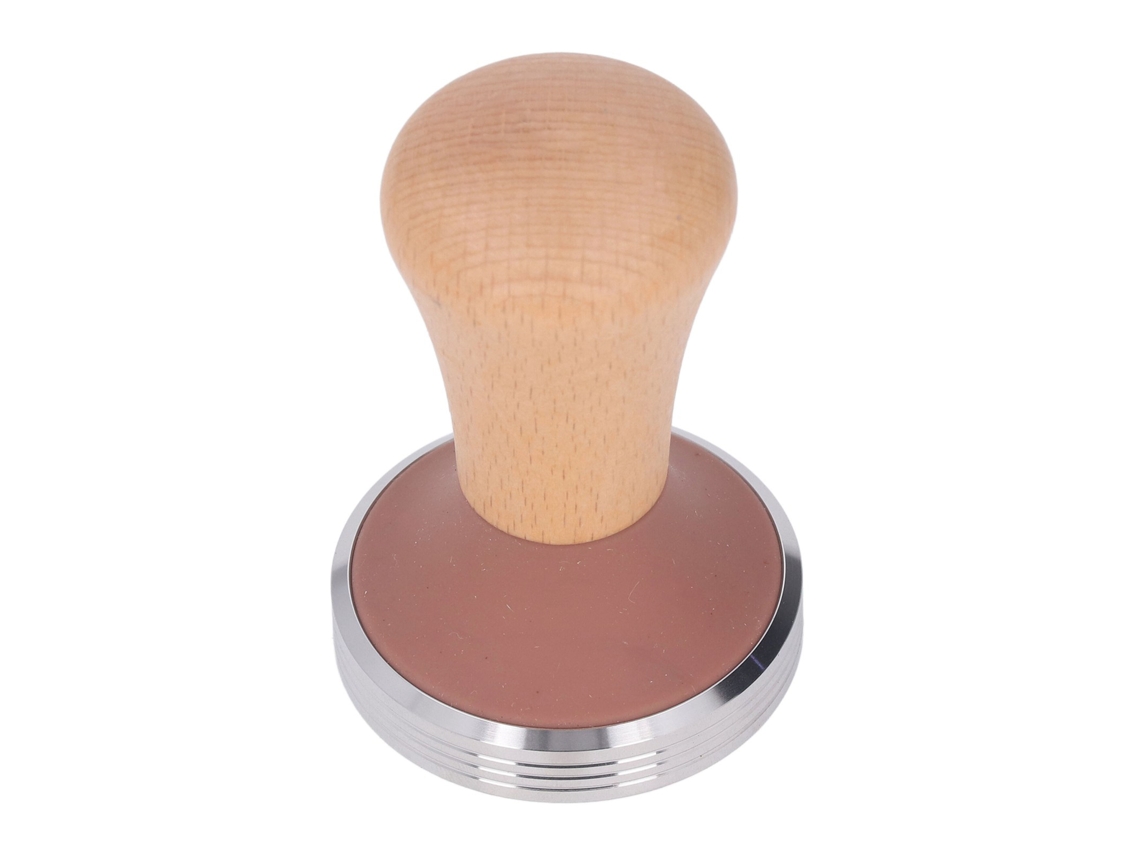 Linterna de roble con mango de madera y base de acero inoxidable, color marrón, 58 mm