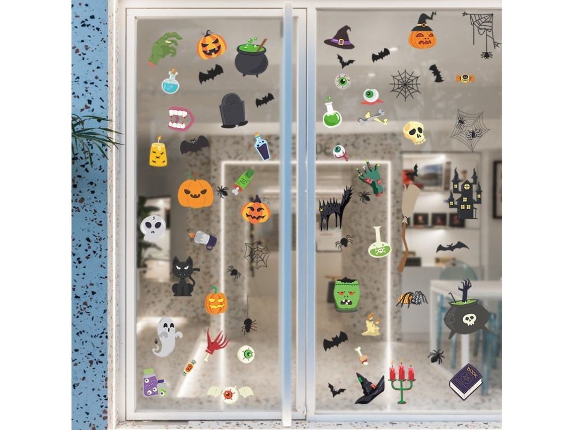 2026-adhesivos De Pared Para Halloween Linjou, Pegatinas De Murciélagos Removibles Decoración (30x20cm, 9pcs)