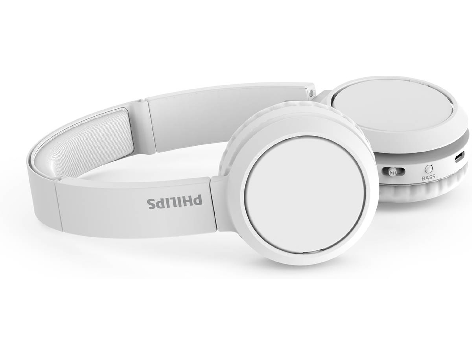 Auriculares Bluetooth PHILIPS Tah4205Wt (On Ear Micrófono Blanco)