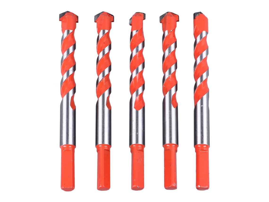 2026velora-5 piezas de brocas helicoidales de 16,2 mm, mango triangular rectangular, carburo de cemento para clinker