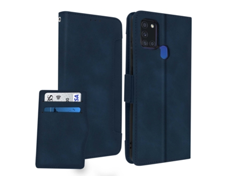 Funda con Soporte Samsung Galaxy A21s AVIZAR FOLIO-MULTI-NT-A217F Azul