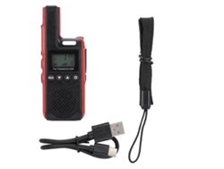 Radio Walkie-talkie Portátil Mini Uhf Para Negocios Con Comunicación Bidireccional (rojo)