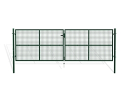 Puerta batiente de malla metálica 4m olga A.130cm verde