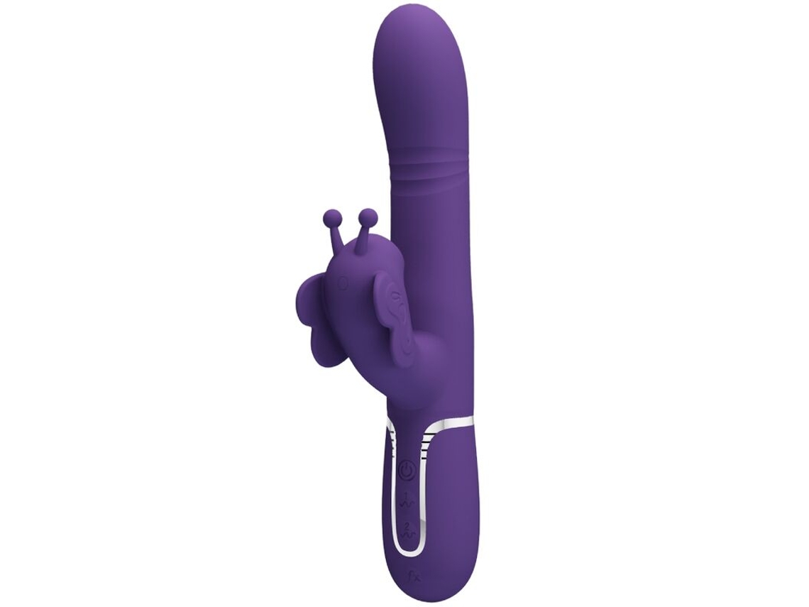 Pretty Love - Vibrador Rabbit Multifunción 4 En 1 Mariposa Morado Pretty Love Flirtation