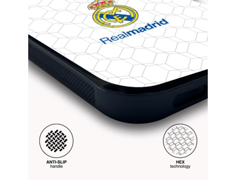 Funda Móvil Oficial Real Madrid para Oppo Reno 7 PHONECASES3D Piel Sintética Negro