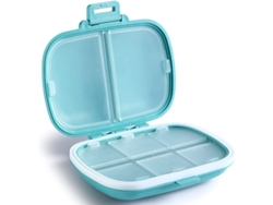 Organizador Diario De Pastillas, Estuche Portátil Con 8 Compartimentos Para Vitaminas Y Aceite De Hígado De Bacalao.