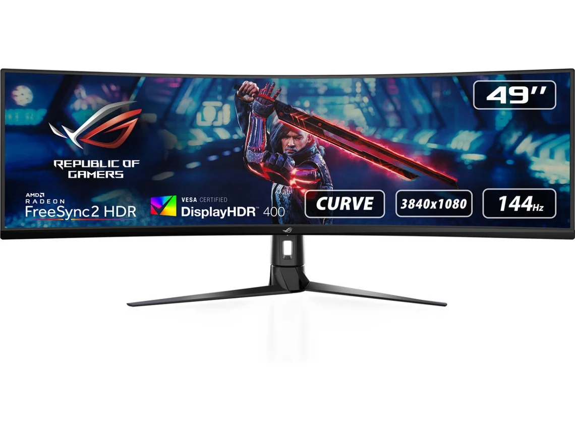 Monitor Curvo Gaming ASUS Rog Strix XG49VQ (49'' - 4 ms - 144Hz - FreeSync)