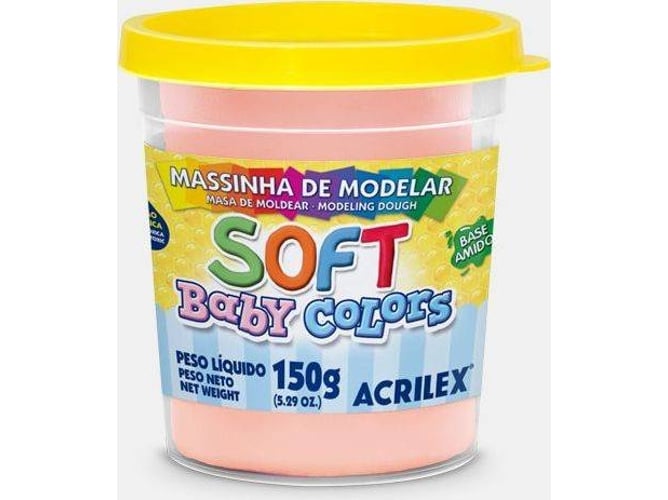 Plastilina ACRILEX Soft Salmón Bebé 150 g (Edad Minima: 3 años)