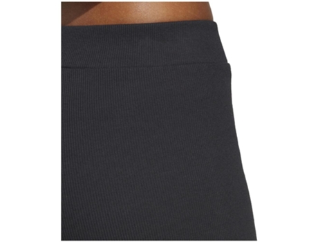 Pantalones de Mujer ADIDAS Corto Lounge Rib Negro (X/S)