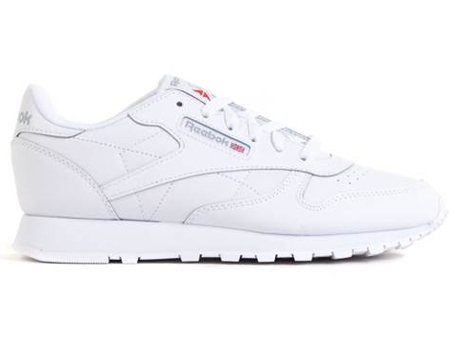 Zapatillas Deportivas REEBOK Classic Leather (Blanco - Feltro, Cuero Natural- 36)