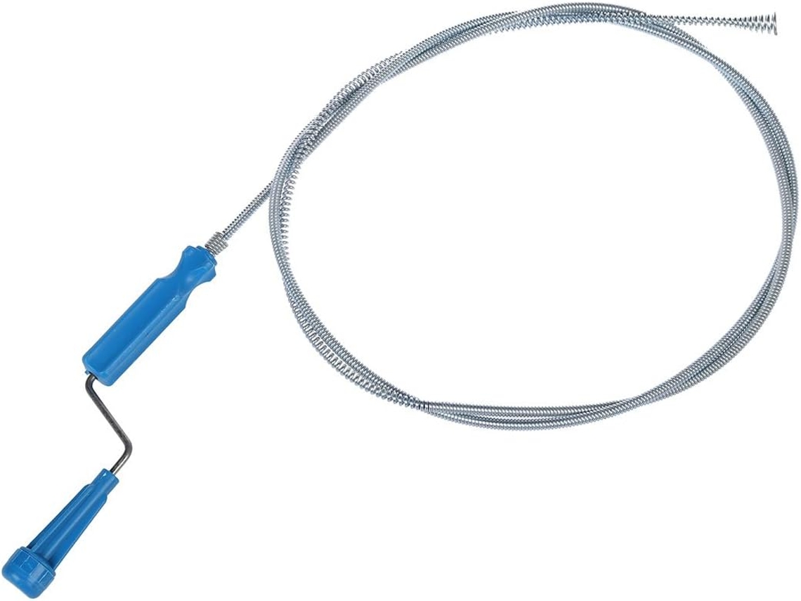 Tapón/espiral de drenaje manual de acero Gokoco de 1,9 m para eliminar obstrucciones