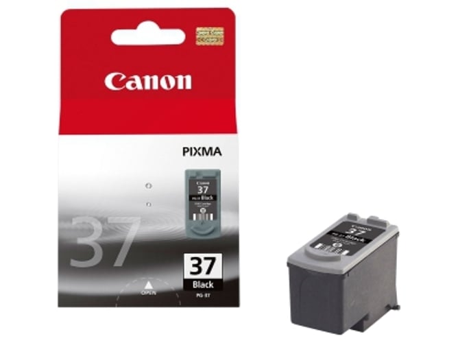 Cartucho de tinta Original CANON PG37 BK 2145B001 Negro para PIXMA iP1800, iP1900, iP2500, iP2600, MP140, MP190, MP210, MP220, MP470, MX300, MX310