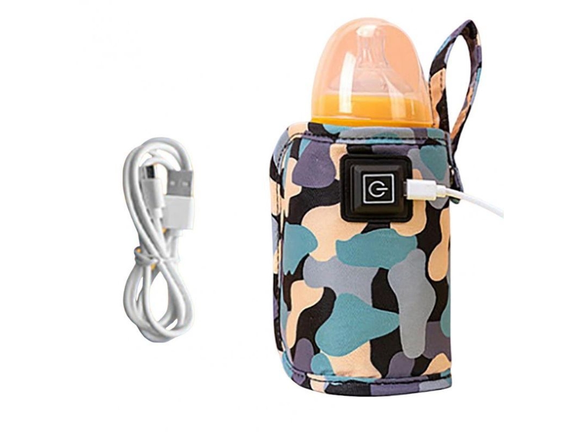 2026da-calentador De Biberones Portatil Usb Con 3 Niveles De Temperatura Para Viajes Y Uso Exterior Camuflaje Negro