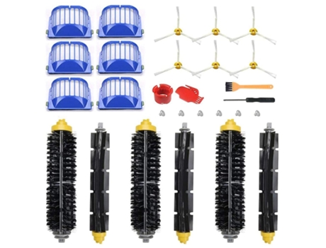 Adecuado para accesorios de barredora Irobot Roomba, cepillo lateral de filtro de la serie 600, accesorios de cepillo de goma para el hogar
