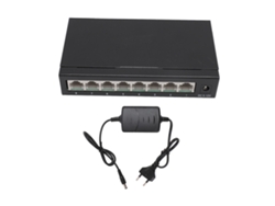 Switch (distribución De Red Plug And Play) Concentrador Ethernet De 8 Puertos De 100 Mbps No Administrado Para Oficina En El Hogar
