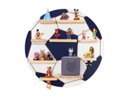 Estantería de pared magnética Todeco para Toniebox y Tonies, hasta 20-25 figuras Tonie, Tonie Regal Girl y Boy, fútbol