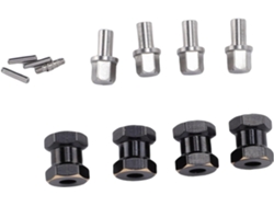 Adaptador De Extensión De Buje Hexagonal Rc De Latón De 4 Piezas Para Scx10/10 Crawler