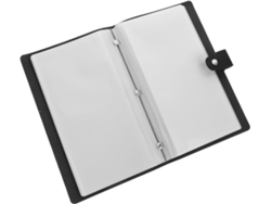 Besportble Álbum De Almacenamiento Facturas Alipis Negro Pu Y Pvc Documentos Para Oficina Duraderos