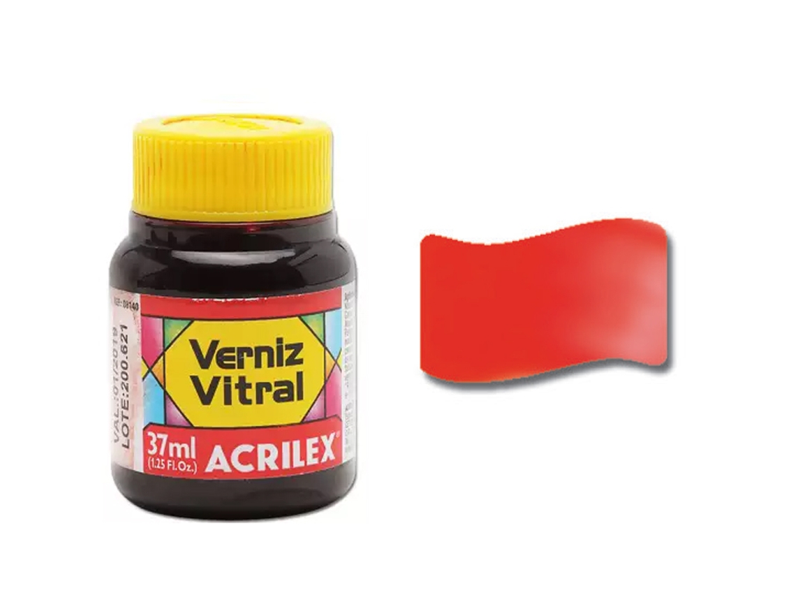 ACRILEX Barniz Vidrieras 37Ml Coral 586