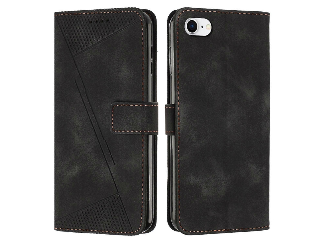 Funda De Piel Para Iphone Se 2022/2020 Con Cierre Magnético Resistente Y Tarjetero Compatible Con Iphone Se 2022/2020