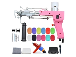 Kit de pistola de tufting, uso versátil, alto rendimiento, rosa