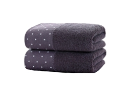Conjunto de Toalla NEVEANCE Suaves Absorbentes Baño Algodón Azul - 2pcs (34x74cm)
