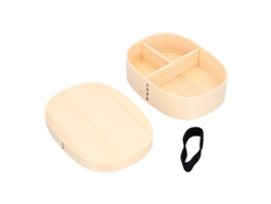 Fiambrera De Madera De 1200 Ml Para El Almuerzo De Los Niños, La Oficina, Camping, Picnics Y Viajes.