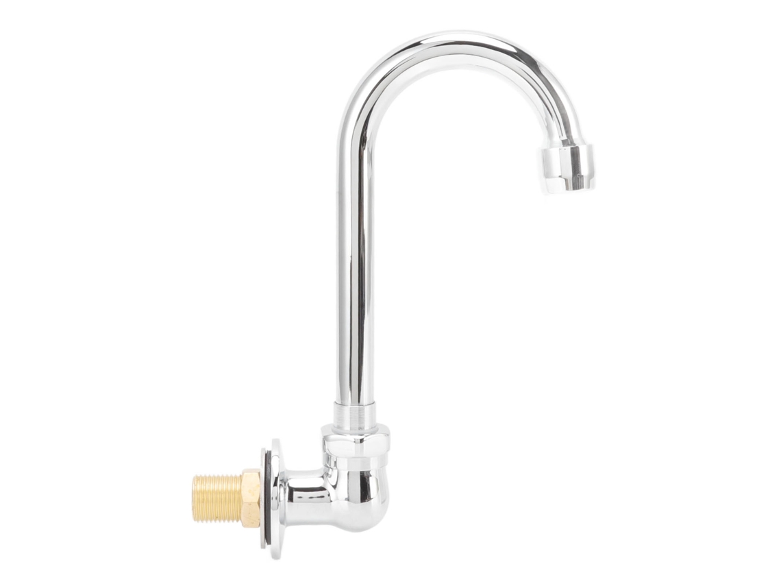 Grifo de pedal de acero inoxidable con rosca G1/2 para montaje en pared de fábrica para hospitales.