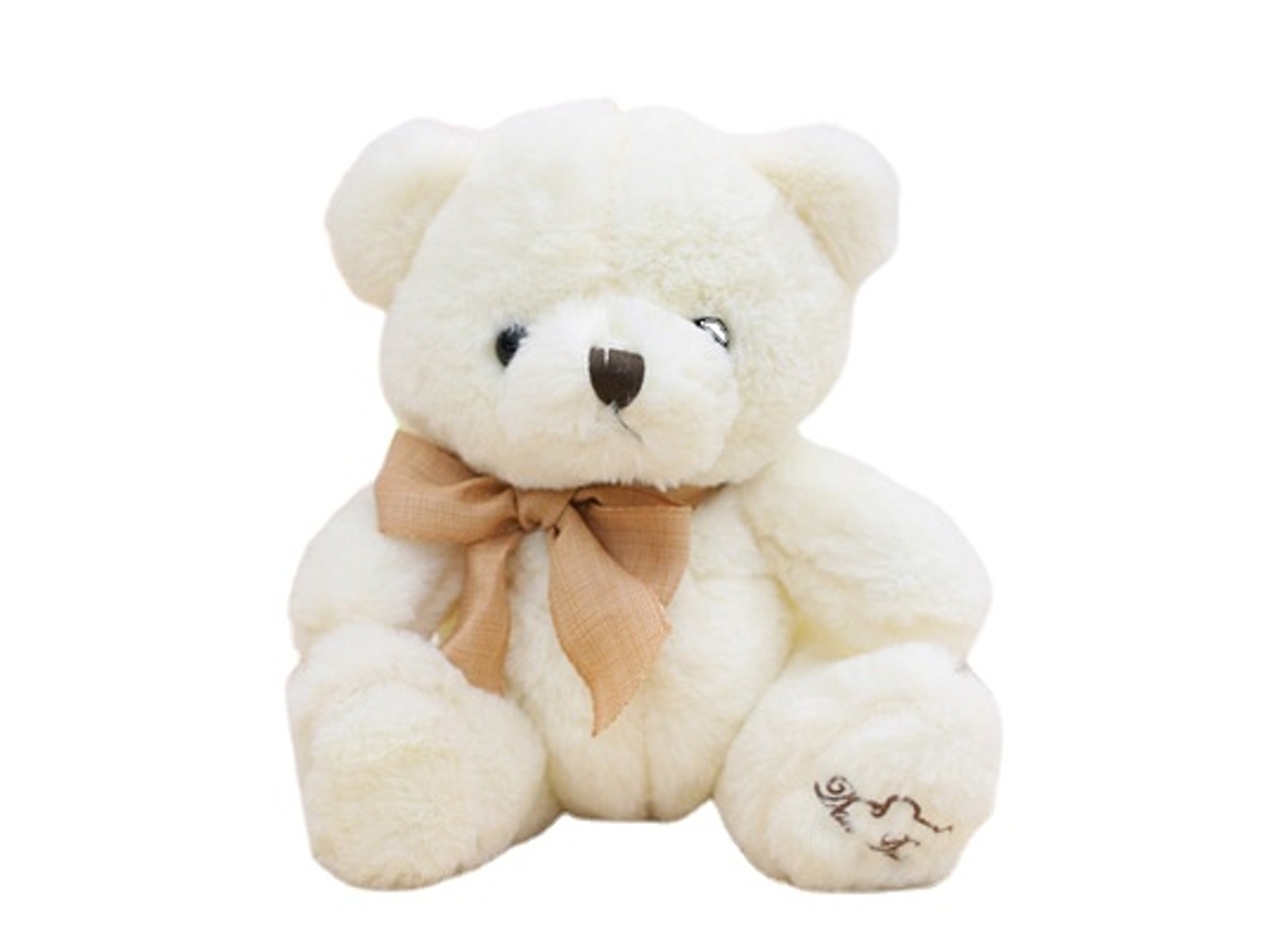 Oso De Peluche Blanco De 40 Cm*sin Marca, No Original