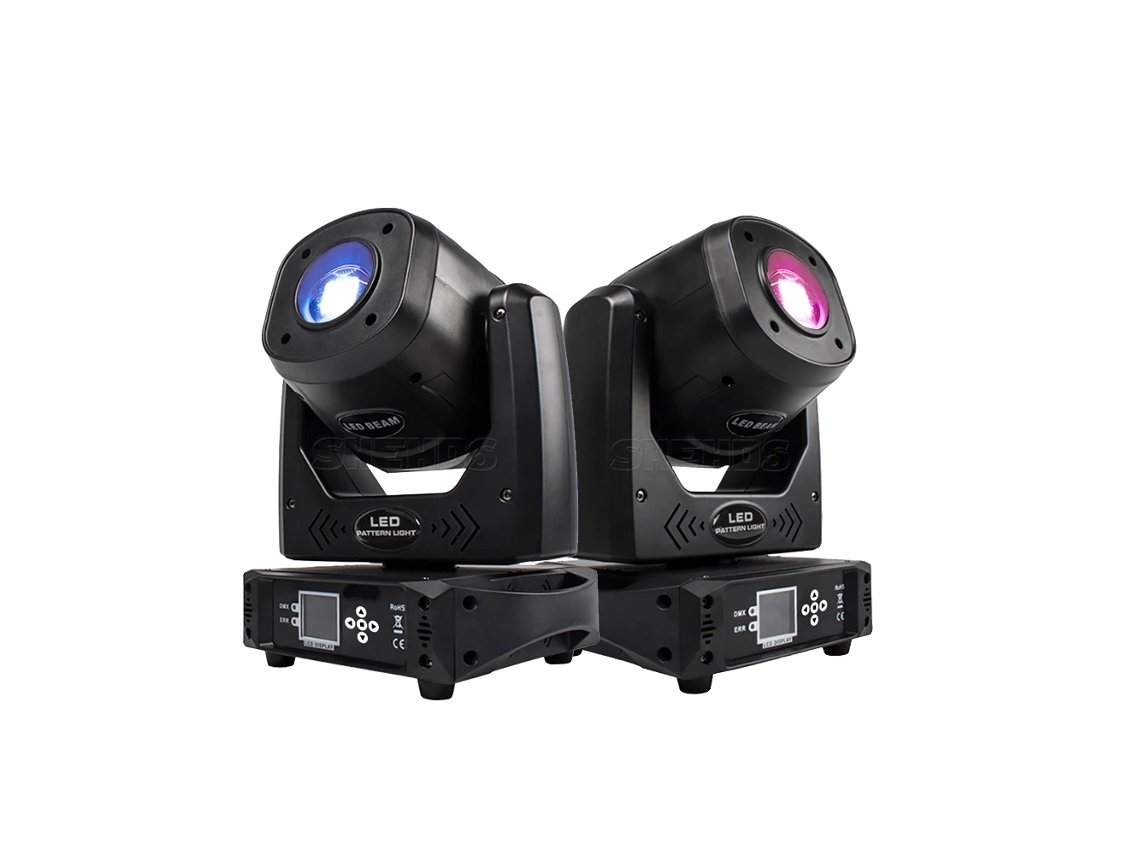 Faro LED móvil, prisma de 6 caras, control DMX, 2 x 100 W, enchufe UE OEM