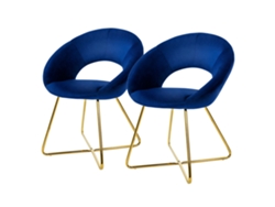 Conjunto de 2 Cadeiras de Jantar Estofadas Cadeiras de Jantar Cadeiras de Sala de Estar Cadeiras de Cozinha ML-DESIGN