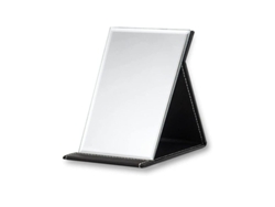 Espejo De Maquillaje Portátil Y Plegable Para Viajes, Con Soporte Ajustable Y Espejo Hd De Alta Calidad.