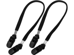 Juego 2 Pinzas Sombreros Poliéster Resistentes Viento Ideales Viajes Montañismo Sujetan Gafas Bufandas Tamaño