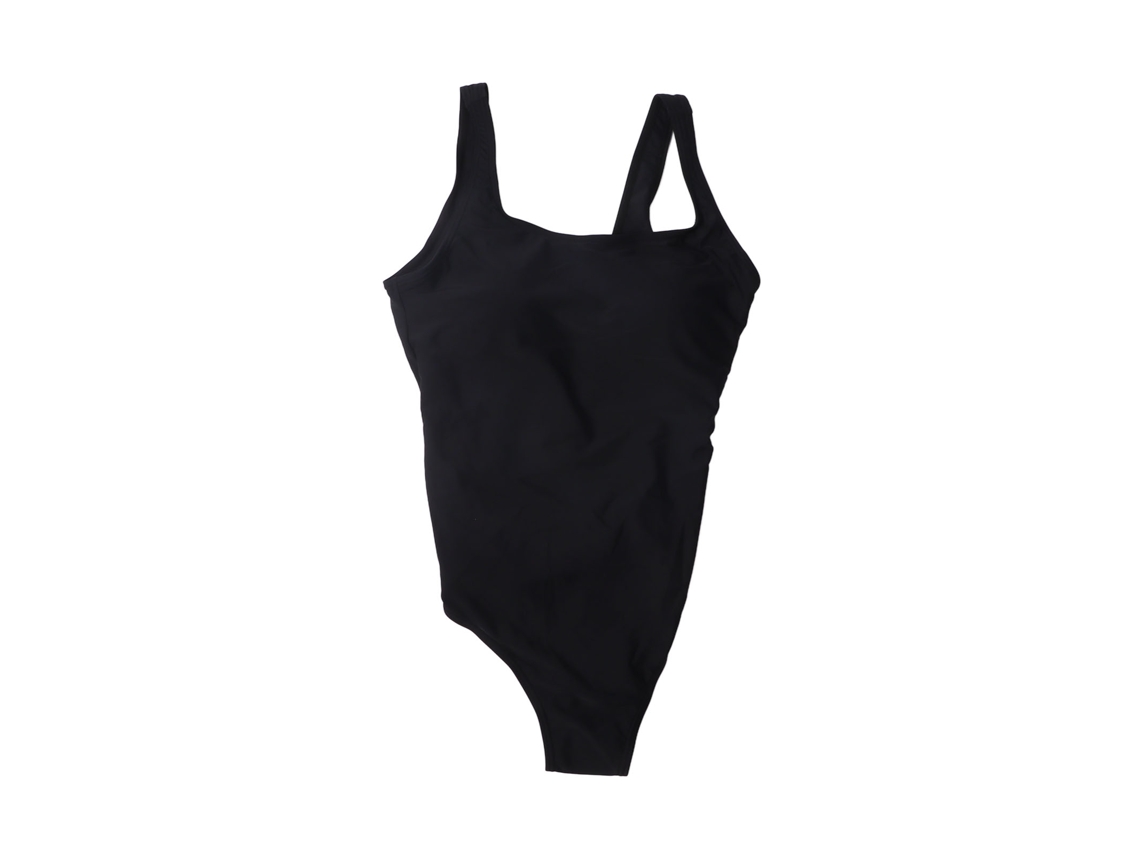 Traje De Baño De Una Pieza Con Control Abdominal, Escote En V, Tirantes Finos, Secado Rápido, Cómodo, Negro, Talla M.
