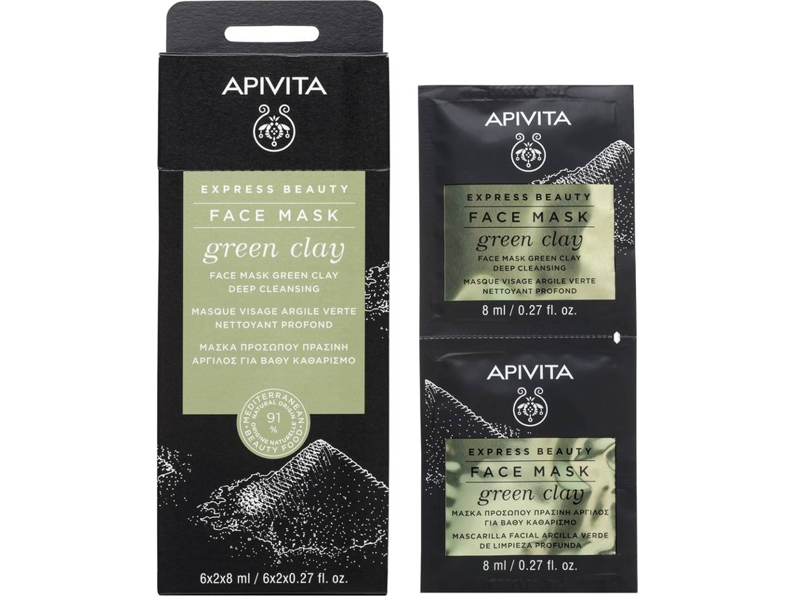 Mascarilla Facial APIVITA Express Beauty Verde (8 ml)