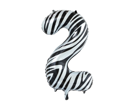 Globo WEFIESTA Alumínio Número 2 Zebra